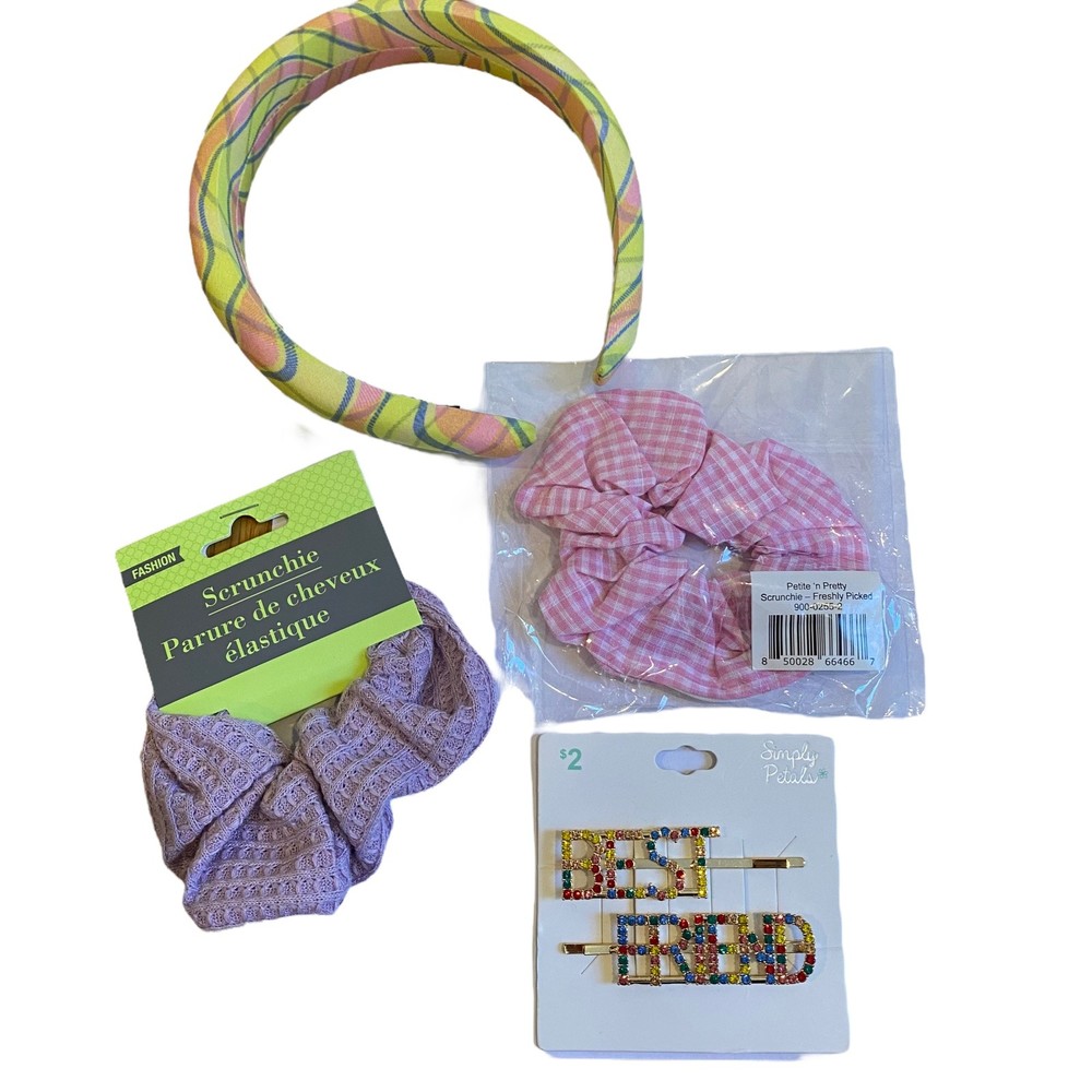 Assorted Hair Accessories Headband Scrunchies Clips New